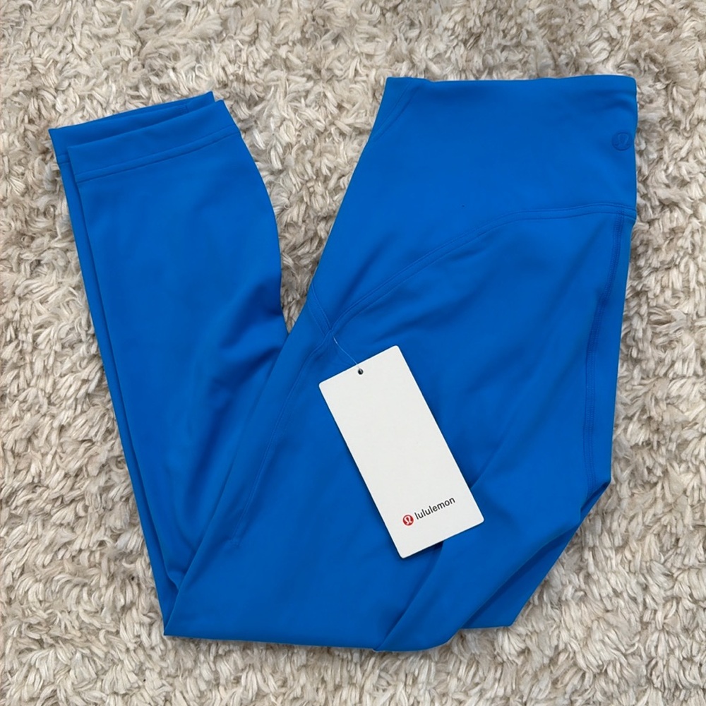 NWT Lululemon InStill High-Rise Crop 23” Leggings Blue Size 6